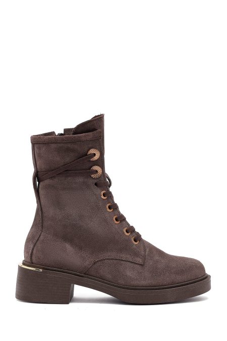 بوت جیر زنانه ویزون بندی زیپ‌دار دری‌مد