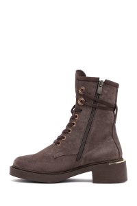 بوت جیر زنانه ویزون بندی زیپ‌دار دری‌مد