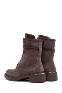 بوت جیر زنانه ویزون بندی زیپ‌دار دری‌مد