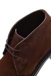 بوت جیر مردانه قهوه‌ای بندی دری‌مد