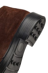 بوت جیر مردانه قهوه‌ای بندی دری‌مد