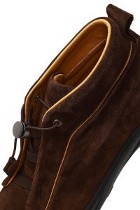 بوت جیر مردانه قهوه‌ای بندی دری‌مد