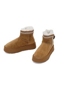 بوت زنانه تدی جیر تابا لژدار طرح‌دار دری مد