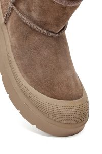 بوت زنانه تدی جیر صورتی لژدار دری مد