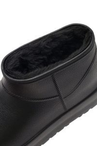 بوت زنانه تدی خزدار مشکی دری مد