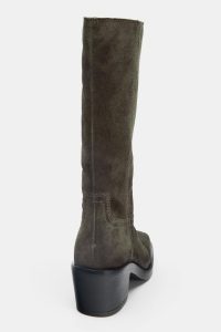 بوت زنانه جیر اسپلیت دوخت کنتراست زارا – ZARA