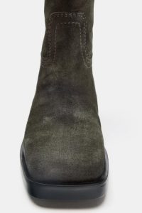 بوت زنانه جیر اسپلیت دوخت کنتراست زارا – ZARA