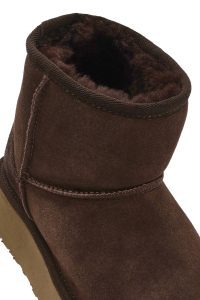 بوت زنانه جیر قهوه‌ای زیره ضخیم دری مد