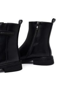 بوت زنانه مشکی زیپ‌دار دری مد