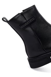 بوت زنانه مشکی زیپ‌دار دری مد