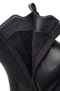 بوت زنانه مشکی زیپ‌دار دری مد