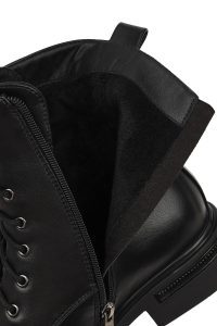 بوت زنانه مشکی زیپ‌دار مدل پستالی دری مد