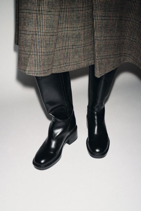 بوت زنانه پاشنه بلوکی زارا – ZARA