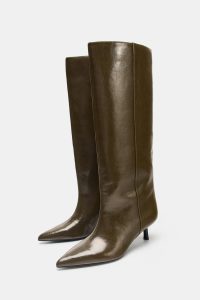 بوت زنانه پاشنه گربه‌ای زارا – ZARA