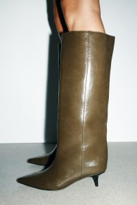 بوت زنانه پاشنه گربه‌ای زارا – ZARA