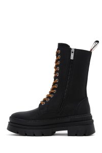 بوت زیپ دار زنانه هارلی دیویدسون مشکی بریگت با کف ضخیم