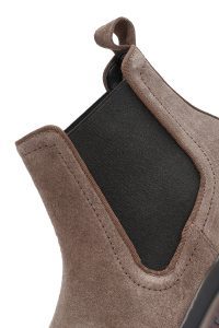 بوت مردانه چرم جیر بژ چلسی دری مد