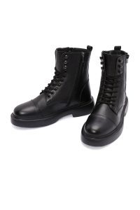 بوت مردانه چرم مشکی زیپ دار دری مد