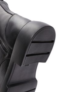 بوت مردانه چرم مشکی زیپ دار دری مد