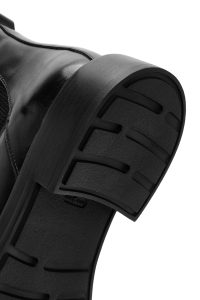 بوت مردانه چرم مشکی کژوال چلسی دری مد