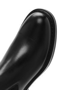 بوت مردانه چرم مشکی کژوال چلسی دری مد