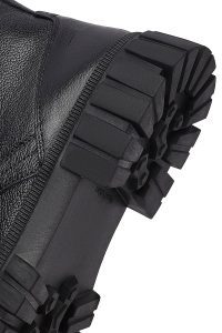 بوت مردانه چرمی مشکی زیپ‌دار دری مد