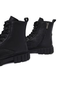 بوت مردانه چرمی مشکی زیپ‌دار دری مد