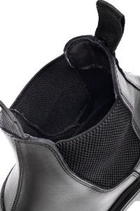 بوت مردانه چرمی مشکی چلسی دری مد