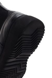 بوت مردانه چرمی مشکی چلسی دری مد