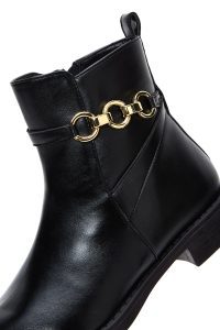 بوت مشکی سگک دار مشکی زنانه دری مد