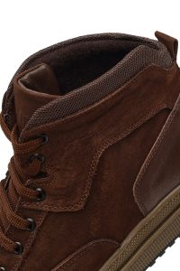 بوت نبوک مردانه قهوه‌ای بندی دری‌مد