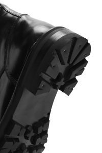 بوت چرم مشکی زیپ دار مردانه دری مد