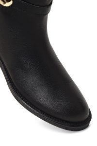 بوت چرمی زنانه مشکی زیپ‌دار دری مد