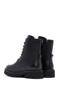 بوت چرمی زنانه مشکی زیپ‌دار دری‌مد