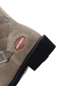 بوت چرمی زیپ دار زنانه هارلی دیویدسون بژ Laconia Hi