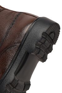 بوت چرمی مردانه قهوه‌ای زیپ‌دار دری‌مد