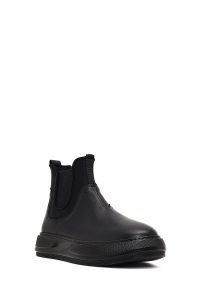 بوت چرمی مردانه مشکی دری‌مد