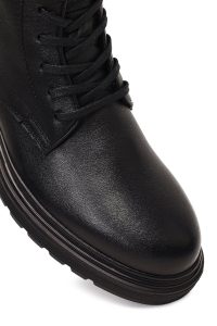 بوت چرمی مردانه مشکی زیپ‌دار دری‌مد