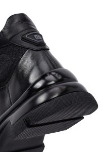 بوت چرمی مردانه مشکی زیپ‌دار دری‌مد