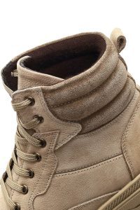 بوت چرمی مردانه ویزون بندی زیره ضخیم دری‌مد