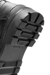 بوت چرمی مشکی بند دار مردانه دری مد