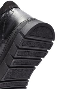 بوت چرمی مشکی بند دار مردانه دری مد