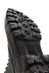 بوت چرمی مشکی بند دار مردانه دری مد