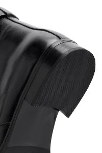 بوت چرمی مشکی زنانه دری مد