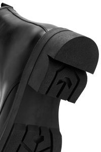 بوت چرمی مشکی زنانه دری مد