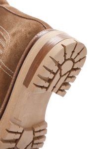 بوت چلسی زنانه جیر عسلی دری مد