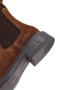 بوت چلسی زنانه جیر قهوه ای دری مد