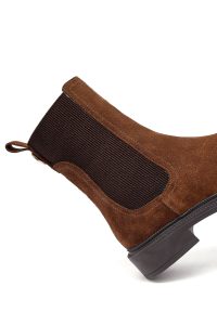 بوت چلسی زنانه جیر قهوه ای دری مد