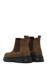 بوت چلسی نبوک مردانه قهوه‌ای دری‌مد