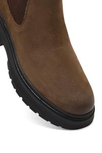 بوت چلسی نبوک مردانه قهوه‌ای دری‌مد